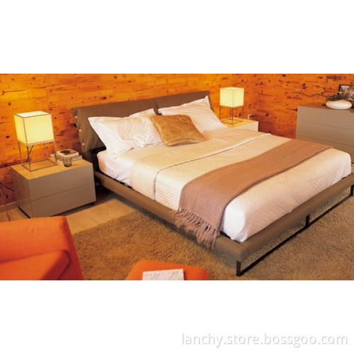 Modern Bed with Metal Base (BD-CF)
